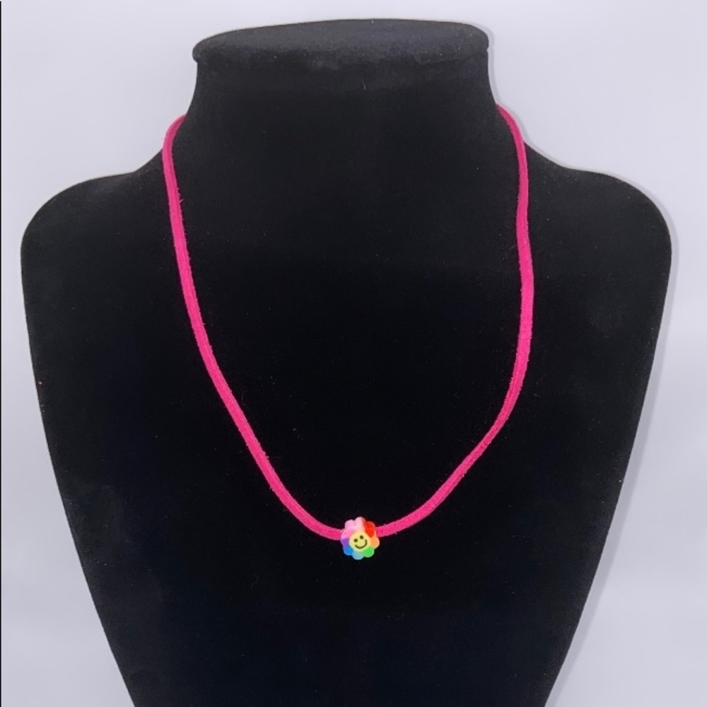 Trendy Y2K Inspired Faux Leather String Cord Necklace